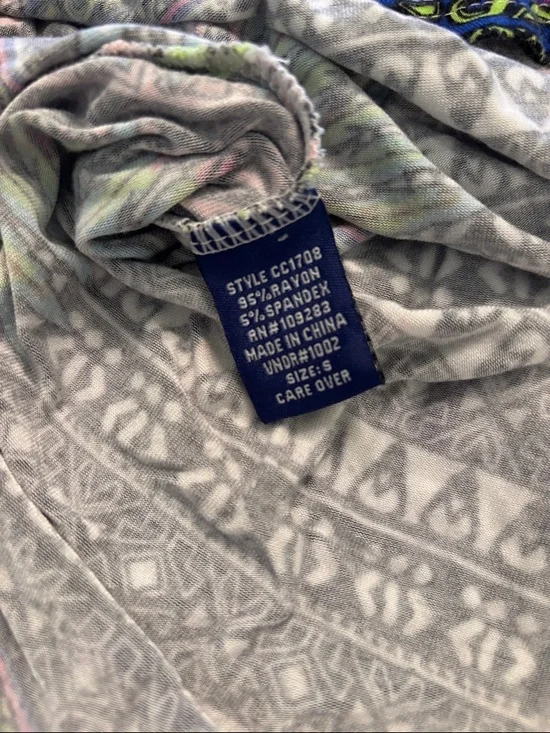 Women’s Multicolor Printed Swim Cover-Up Dress - Picture 6 of 6